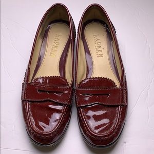 Burgundy Lauren Ralph Lauren Loafers